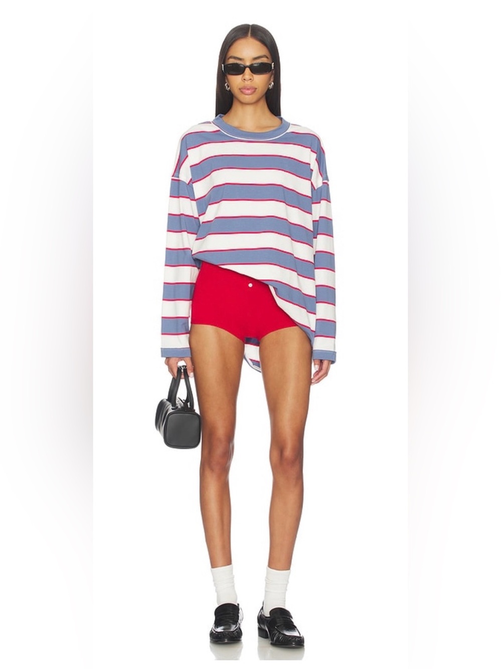 Lioness Horizon Long Sleeve | dusty blue stripe A5 - Picture 2 of 6